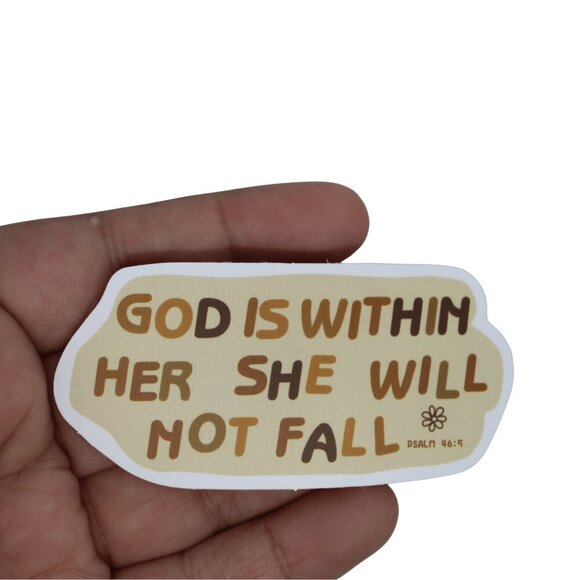 Sticker Bundles 12x$6 Religious Christian Bible Verse Psalm 46:5 - Picture 1 of 3
